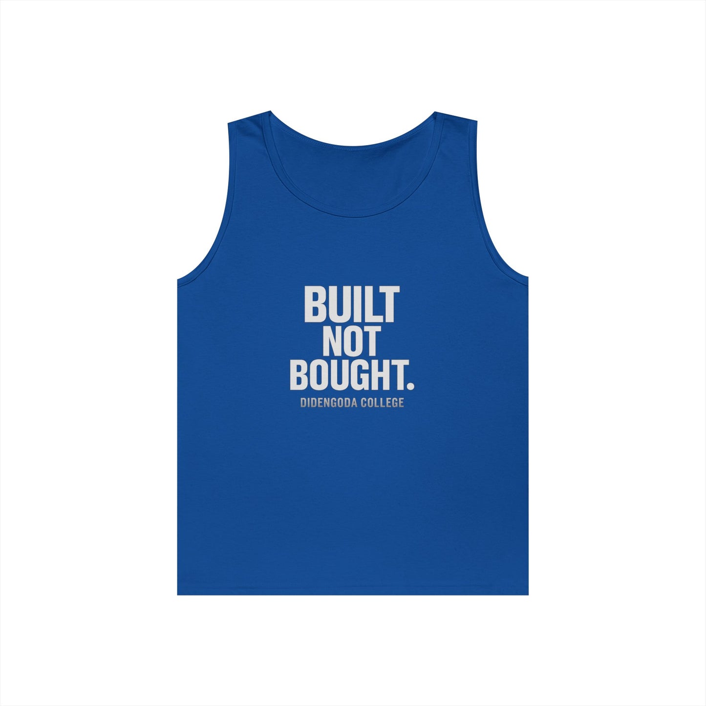Built Not Bought Unisex Heavy Cotton Tank Top