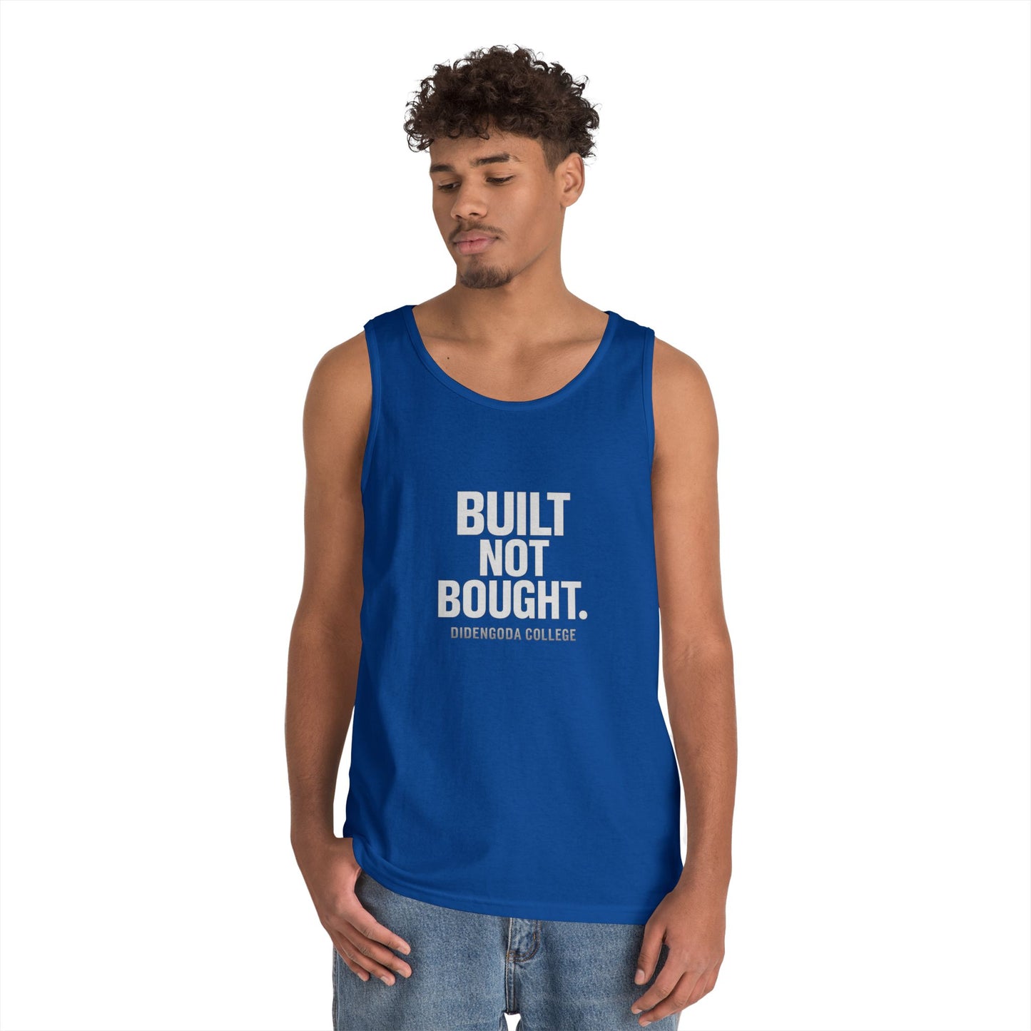 Built Not Bought Unisex Heavy Cotton Tank Top