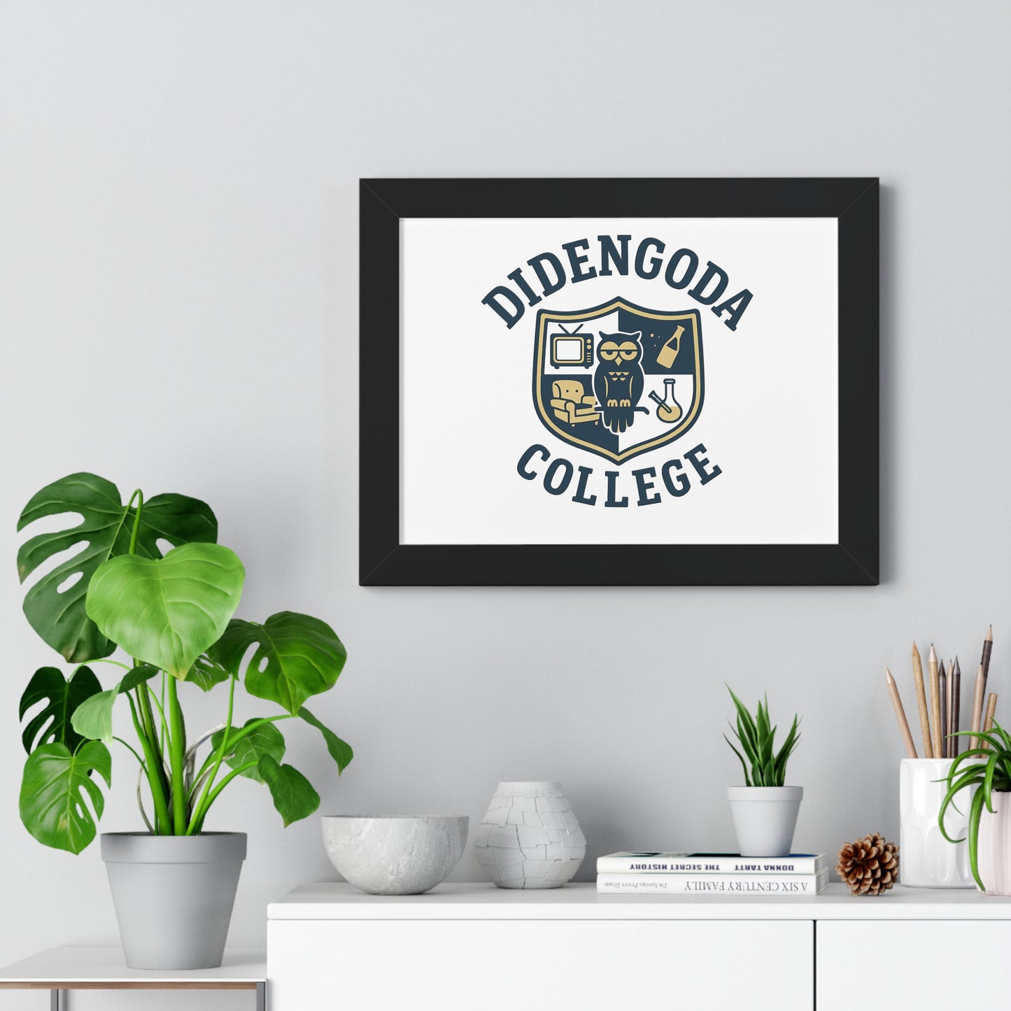 Didengoda College Framed Poster - Stylish Wall Art for Non-Grads
