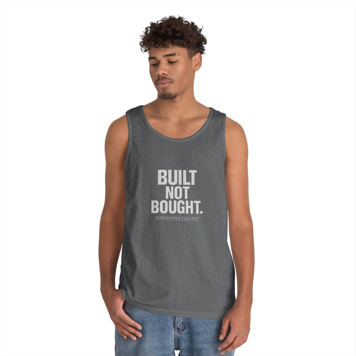 Built Not Bought Unisex Heavy Cotton Tank Top