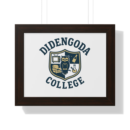 Didengoda College Framed Poster - Stylish Wall Art for Non-Grads