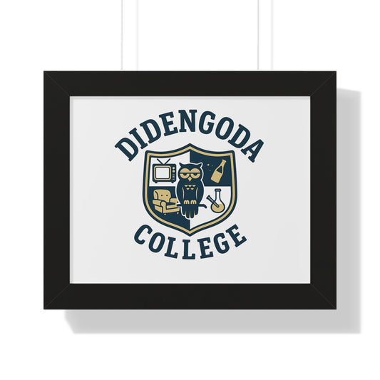 Didengoda College Framed Poster - Stylish Wall Art for Non-Grads